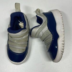 Jordan 11 Retro Little Flex Georgetown Navy Gray Sneaker Baby Size 6